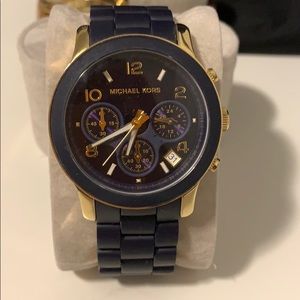 Michael Kors Watch NAVY and GOLD